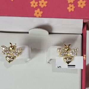 Sterling Silver Bee Earrings